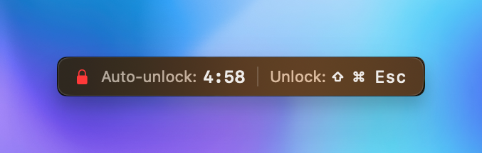 See the time left and how to unlock